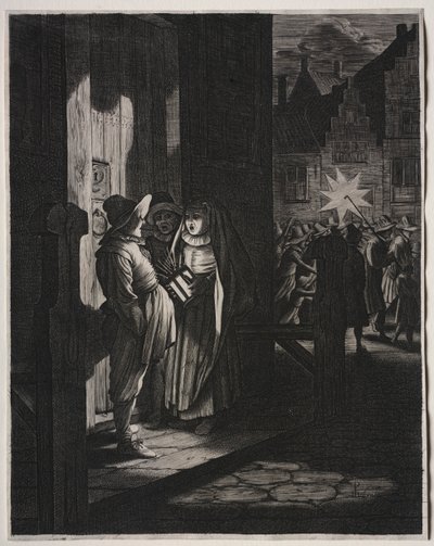 Kings Star, A Night Piece, 1630. av Jan Van de Velde