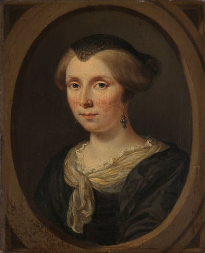 Porträtt av Margaretha Verkolje, Reinier Couturiers hustru av Jan Verkolje (I)