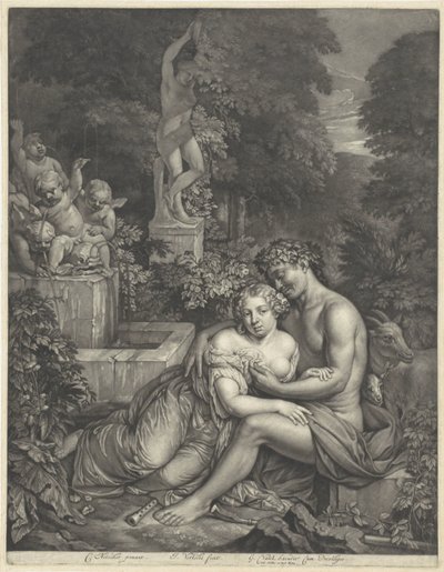 Vertumnus en Pomona av Jan Verkolje (I)