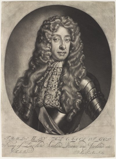 ?James II av Guds nåd, kung av England, Skottland, Frankrike och Irland etc.?, 1685 ca. av Jan Verkolje