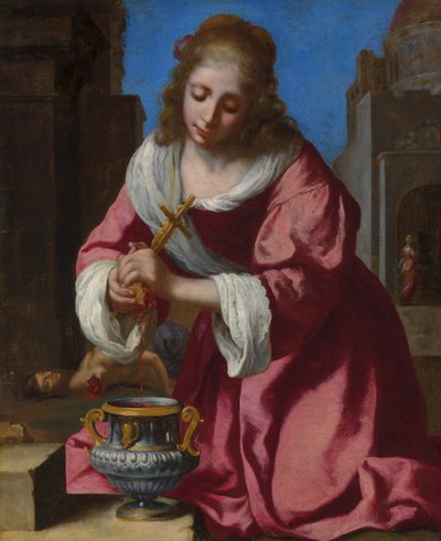 Sankt Praxedis av Jan Vermeer van Delft