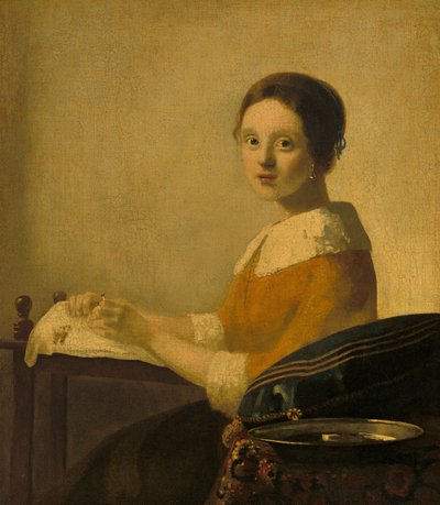Spetsmakaren, ca. 1925 av Johannes Vermeer