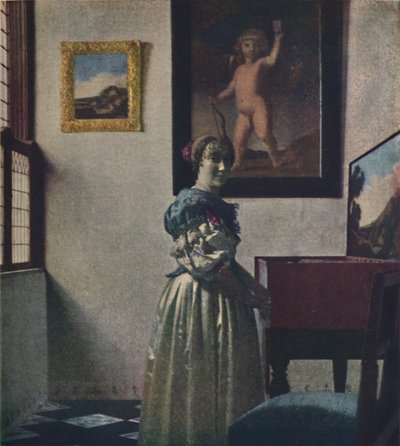 A Lady Standing at the Virginals, c1670-1672, c1950. av Jan Vermeer van Delft