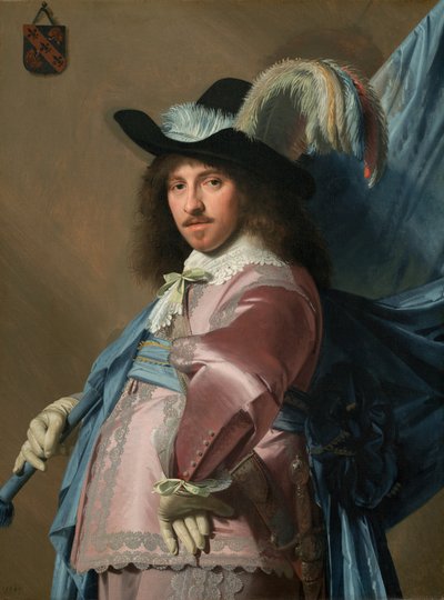 Andries Stilte som fanbärare, 1640. av Jan Verspronck