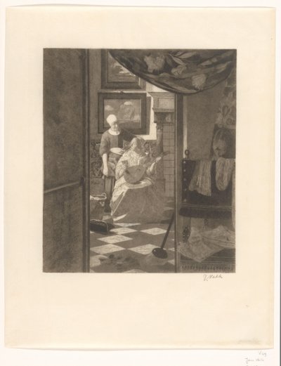 Kärleksbrevet (originaltitel) av Jan Veth (signed by artist)