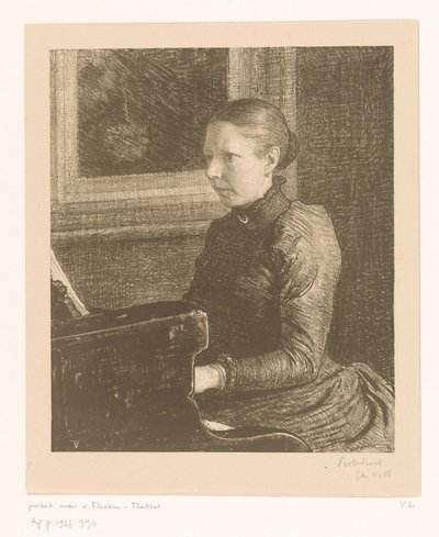 Porträtt av Agneta Matthes av Jan Veth