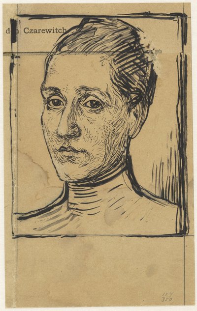 Porträtt av Anna Dorothea Veth-Dirks av Jan Veth