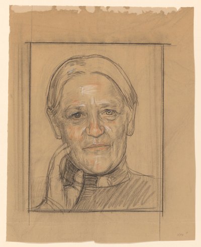 Porträtt av Barendina Hermina Muhring av Jan Veth