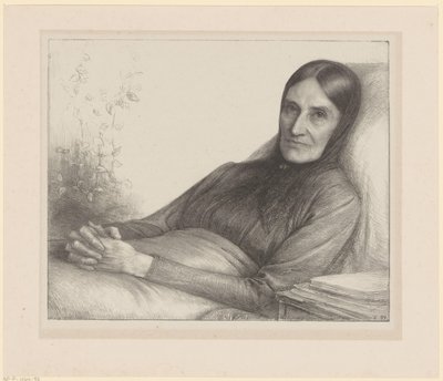 Porträtt av Elisabeth Ragazzi van den Wall Bake av Jan Veth