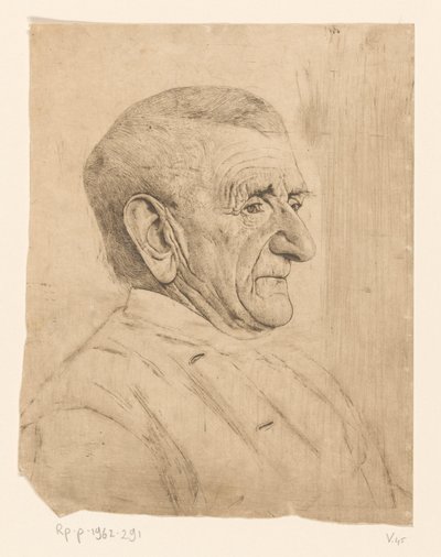 Porträtt av Jan Schaap av Jan Veth