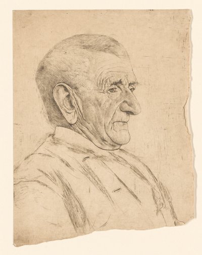 Porträtt av Jan Schaap av Jan Veth