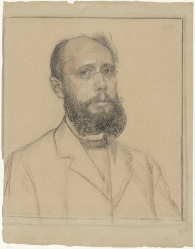 Porträtt av Samuel Muller av Jan Veth