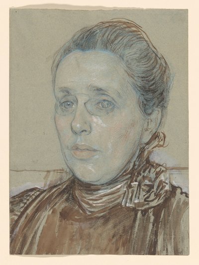 Porträtt av Madame Tutein Nolthenius-Tutein Nolthenius av Jan Veth