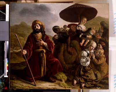 Jakob söker Esaus förlåtelse (olja på duk) av Jan Victors