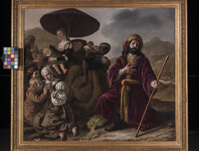 Jakob söker Esaus förlåtelse (olja på duk) av Jan Victors