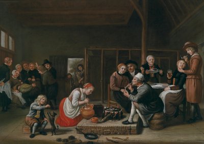 Jan Victors lantkök i ladugården av Jan Victors