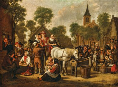 Jan Victors marknadsscen 1650-tal av Jan Victors