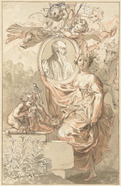Design för titelsidan på Sannisarius Arcadia av Jan Wandelaar