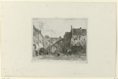 Utsikt över Binnenhof av Jan Weissenbruch