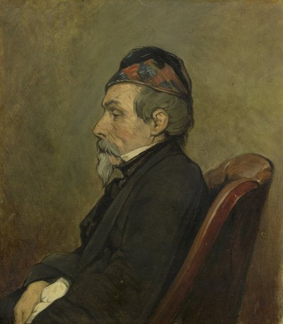 Porträtt av Johan-Hendrick-Louis Meyer, marinmålare av Jan Weissenbruch