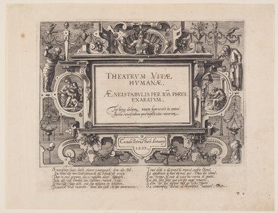 Frontispiece, från Theatrum Vitae Humanae (Människans åldrar) av Jan Wierix