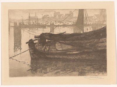 Hamnen i Scheveningen av Jan Willem Nortier (signed by artist)