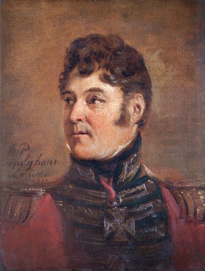 Porträtt av general Sir Colin Halkett, brittisk soldat, 1821. av Jan Willem Pieneman