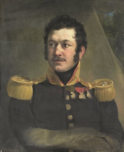 Porträtt av generallöjtnant Frederik Knotzer av Jan Willem Pieneman