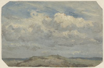 Dunetopp med havet i bakgrunden av Jan Willem van Borselen