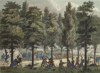 Marseillais på Champs-Elysees, 30 juni 1792, graverad av Reinier Vinkeles (1741-1816) och Daniel Friday (1765-1822) av Jan after Bulthuis
