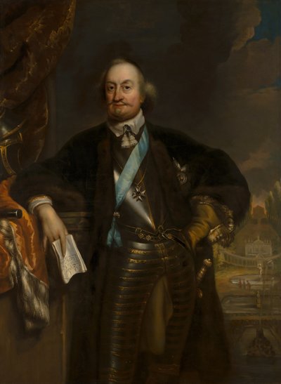 Porträtt av Johan Maurits (1604-1679), greve av Nassau-Siegen, grundare av Mauritshuis av Jan de Baen