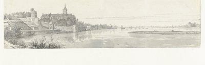 Utsikt över Nijmegen och Waal av Jan de Beijer