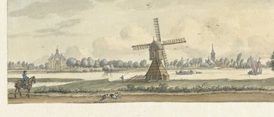Utsikt över Tienhoven och huset Herlaar av Jan de Beijer