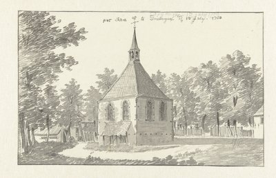 Utsikt över kyrkan i Driebergen av Jan de Beijer
