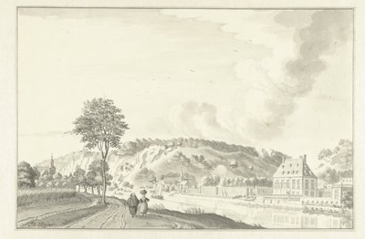 Daff Castle, längs Meuse, ovanför Namur av Jan de Beijer