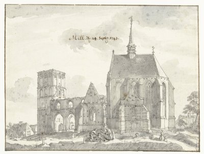 Ruinerna av kyrkan i Mill av Jan de Beijer