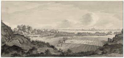 Utsikt över Bloemendaal Bleaching Fields med Haarlem i fjärran av Jan de Beijer