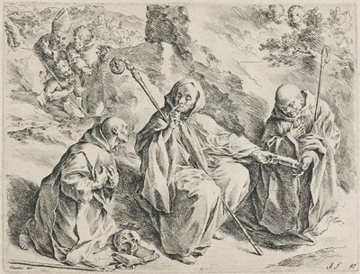 Saint Bruno (etsning) av Jan de Bisschop