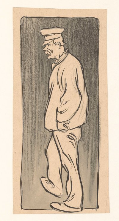 Manlig figur av Jan de Waardt