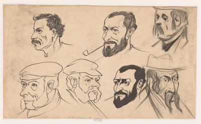 Studieblad med rubriker av Jan de Waardt