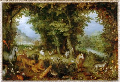 Le Paradis terrestre - Paradiset på jorden ... av Jan the Elder Brueghel