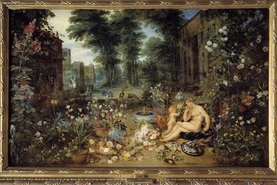 Lukt. Allegori om de fem sinnena Målning av Jan I Brueghel Dit De Velours (1568-1625) av Jan the Elder Brueghel