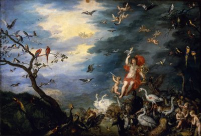 The Allegory of Air, från en serie om "Allegory of the Elements", 1621 av Jan the Elder Brueghel