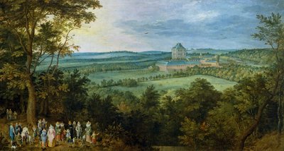 Ärkehertigen och ärkehertiginnan vid en jakt, ca 1611 (olja på duk) av Jan the Elder Brueghel