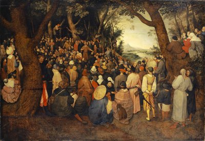 Johannes Döparens predikan, c.1598 av Jan the Elder Brueghel
