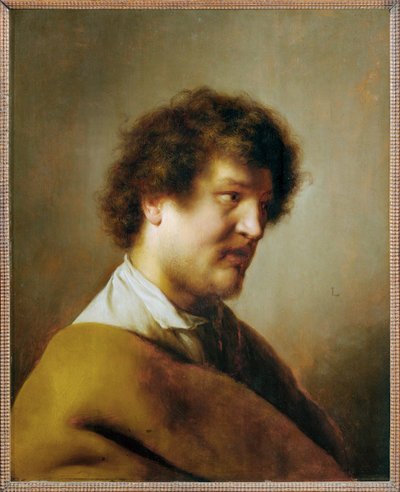 Mansporträtt (målning på ekved) av Jan the Elder Lievens