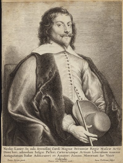 Porträtt av Nicholas Lanier av Jan the Elder Lievens