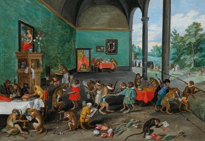 チューリップマニアのアレゴリー、17世紀半ば。 (木に油彩)スウェーデン語 av Jan the Younger Brueghel