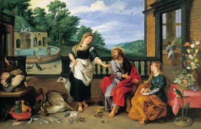 Kristus i Martas och Marias hus av Jan Brueghel the Younger