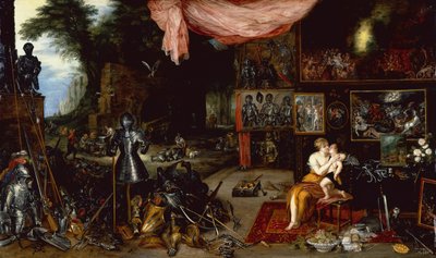The Five Senses, Touch (olja på panel) av Jan the Younger Brueghel
